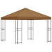 Paviljoen 3 x 3 m Beige Polyester en staal 190 gsm
