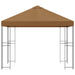 Paviljoen 3 x 3 m Beige Polyester en staal 190 gsm