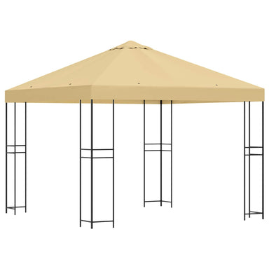 Paviljoen 3 x 3 m Crèmekleurig Polyester en staal 190 gsm