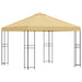 Paviljoen 3 x 3 m Crèmekleurig Polyester en staal 190 gsm