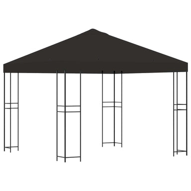 Paviljoen 3 x 3 m Antracietkleurig Polyester en staal 190 gsm