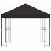 Paviljoen 3 x 3 m Antracietkleurig Polyester en staal 190 gsm