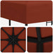 Paviljoen 3 x 3 m Terracotta Polyester en staal 190 gsm