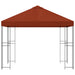Paviljoen 3 x 3 m Terracotta Polyester en staal 190 gsm