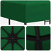 Paviljoen 3 x 3 m Groen Polyester en staal 190 gsm