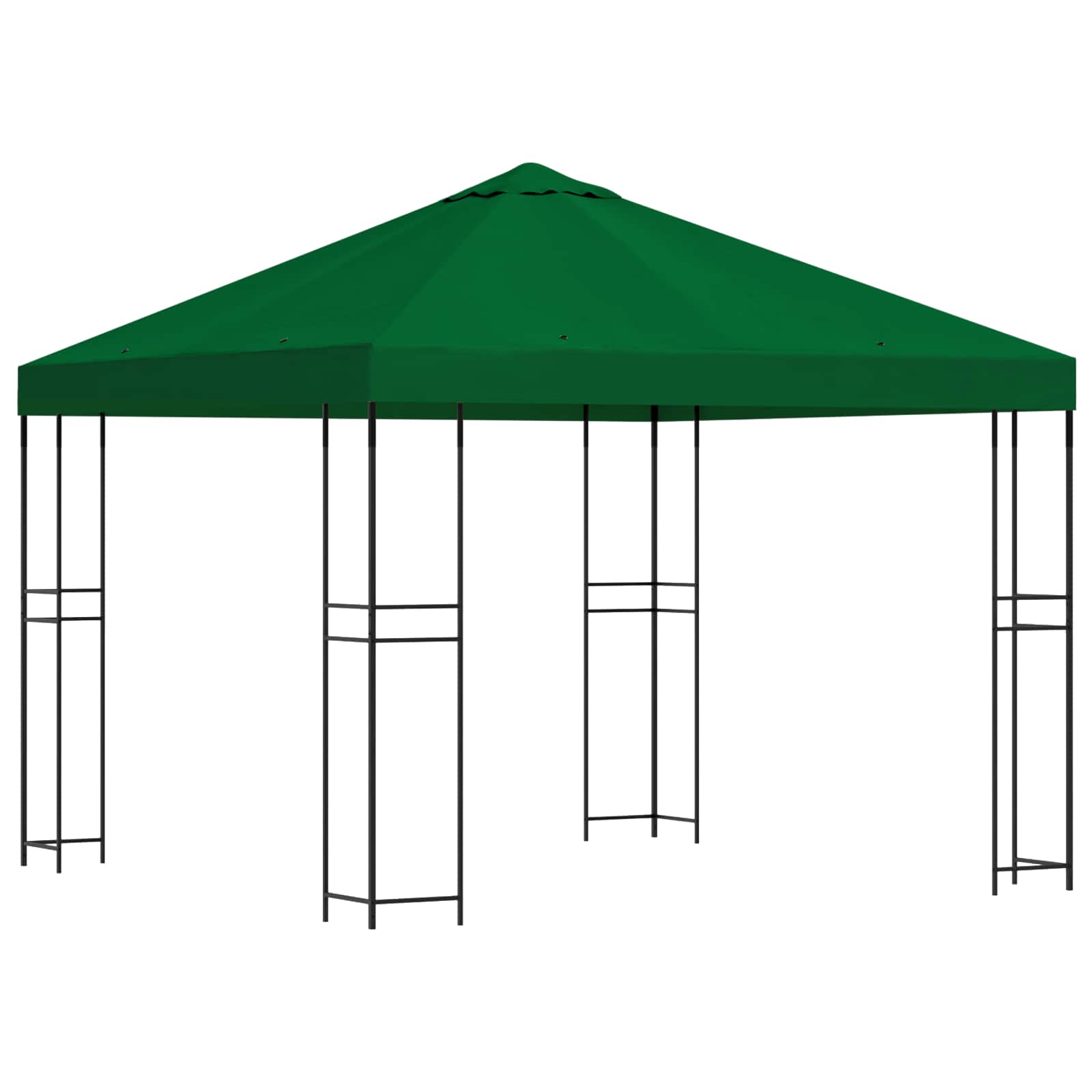 Paviljoen 3 x 3 m Groen Polyester en staal 190 gsm