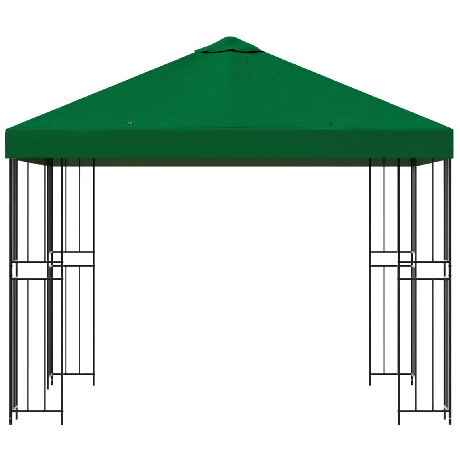 Paviljoen 3 x 3 m Groen Polyester en staal 190 gsm