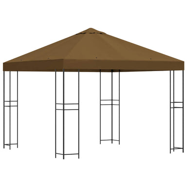 Paviljoen 3 x 3 m Taupe Polyester en staal 190 gsm