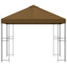 Paviljoen 3 x 3 m Taupe Polyester en staal 190 gsm