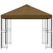 Paviljoen 3 x 3 m Taupe Polyester en staal 190 gsm