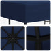 Paviljoen 3 x 3 m Blauw Polyester en staal 190 gsm