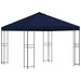 Paviljoen 3 x 3 m Blauw Polyester en staal 190 gsm