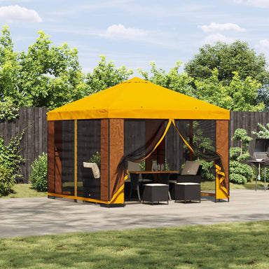 Paviljoen 3 x 3 m Geel Polyester en staal 190 gsm