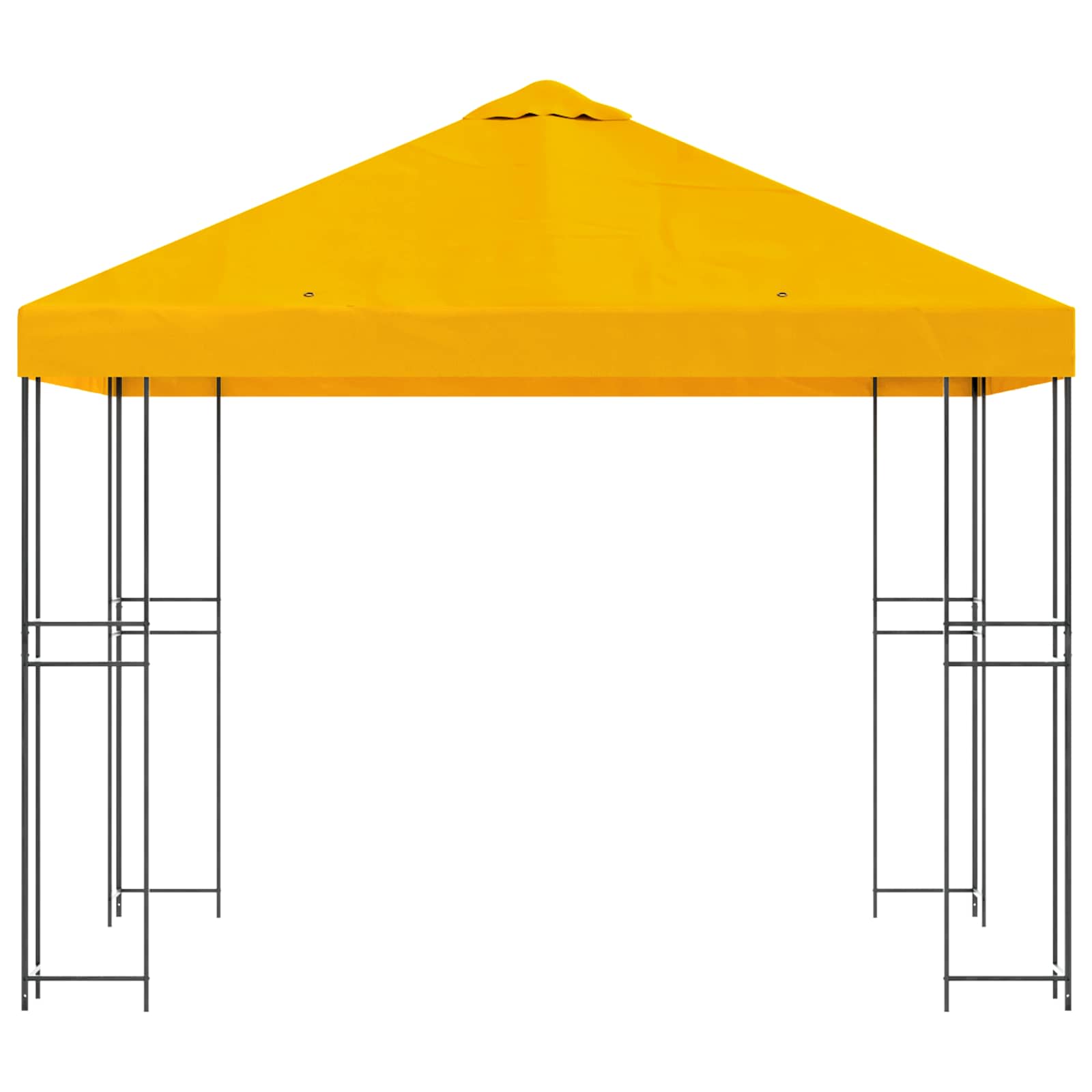Paviljoen 3 x 3 m Geel Polyester en staal 190 gsm