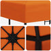 Paviljoen 3 x 3 m Oranje Polyester en staal 190 gsm