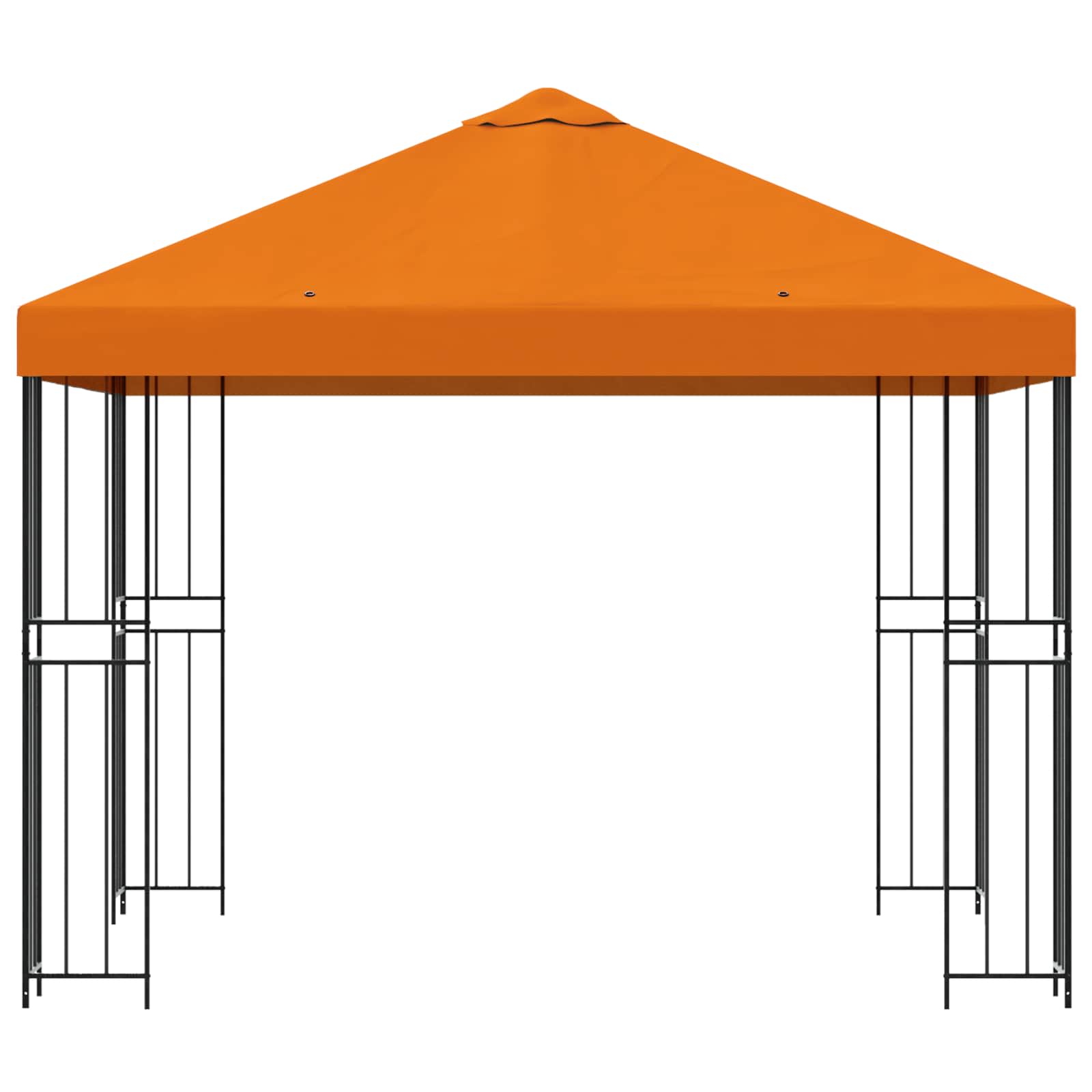Paviljoen 3 x 3 m Oranje Polyester en staal 190 gsm
