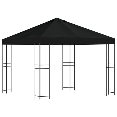 Paviljoen 3 x 3 m Zwart Polyester en staal 190 gsm