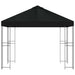 Paviljoen 3 x 3 m Zwart Polyester en staal 190 gsm