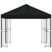 Paviljoen 3 x 3 m Zwart Polyester en staal 190 gsm