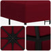 Paviljoen 3 x 3 m Bordeauxrood Polyester en staal 190 gsm