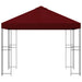 Paviljoen 3 x 3 m Bordeauxrood Polyester en staal 190 gsm