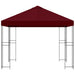 Paviljoen 3 x 3 m Bordeauxrood Polyester en staal 190 gsm