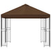 Paviljoen 3 x 3 m Bruin Polyester en staal 190 gsm