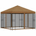 Tuin Gazebo met Zijwanden 3 x 3 m Beige Polyester en staal