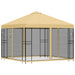 Tuin Gazebo met Zijwanden 3 x 3 m Crèmekleurig