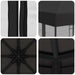 Tuin Gazebo met Zijwanden 3 x 3 m Antracietkleurig