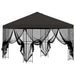 Tuin Gazebo met Zijwanden 3 x 3 m Antracietkleurig