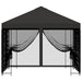 Tuin Gazebo met Zijwanden 3 x 3 m Antracietkleurig