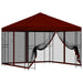 Tuin Gazebo met Zijwanden 3 x 3 m Bordeauxrood