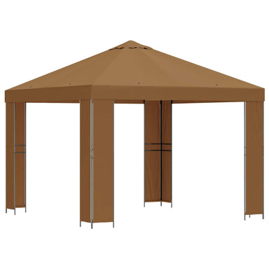 Paviljoen 3 x 3 m Beige Polyester en staal 190 gsm