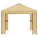 Paviljoen 3 x 3 m Crèmekleurig Polyester en staal 190 gsm