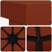 Paviljoen 3 x 3 m Terracotta Polyester en staal 190 gsm