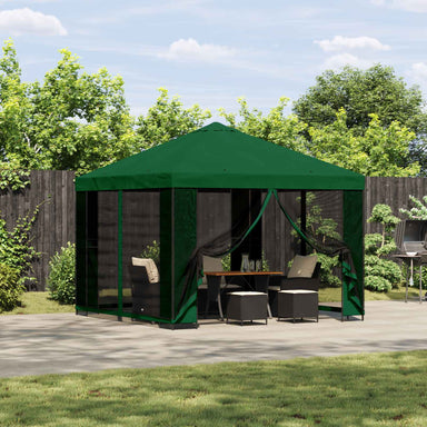 Paviljoen 3 x 3 m Groen Polyester en staal 190 gsm