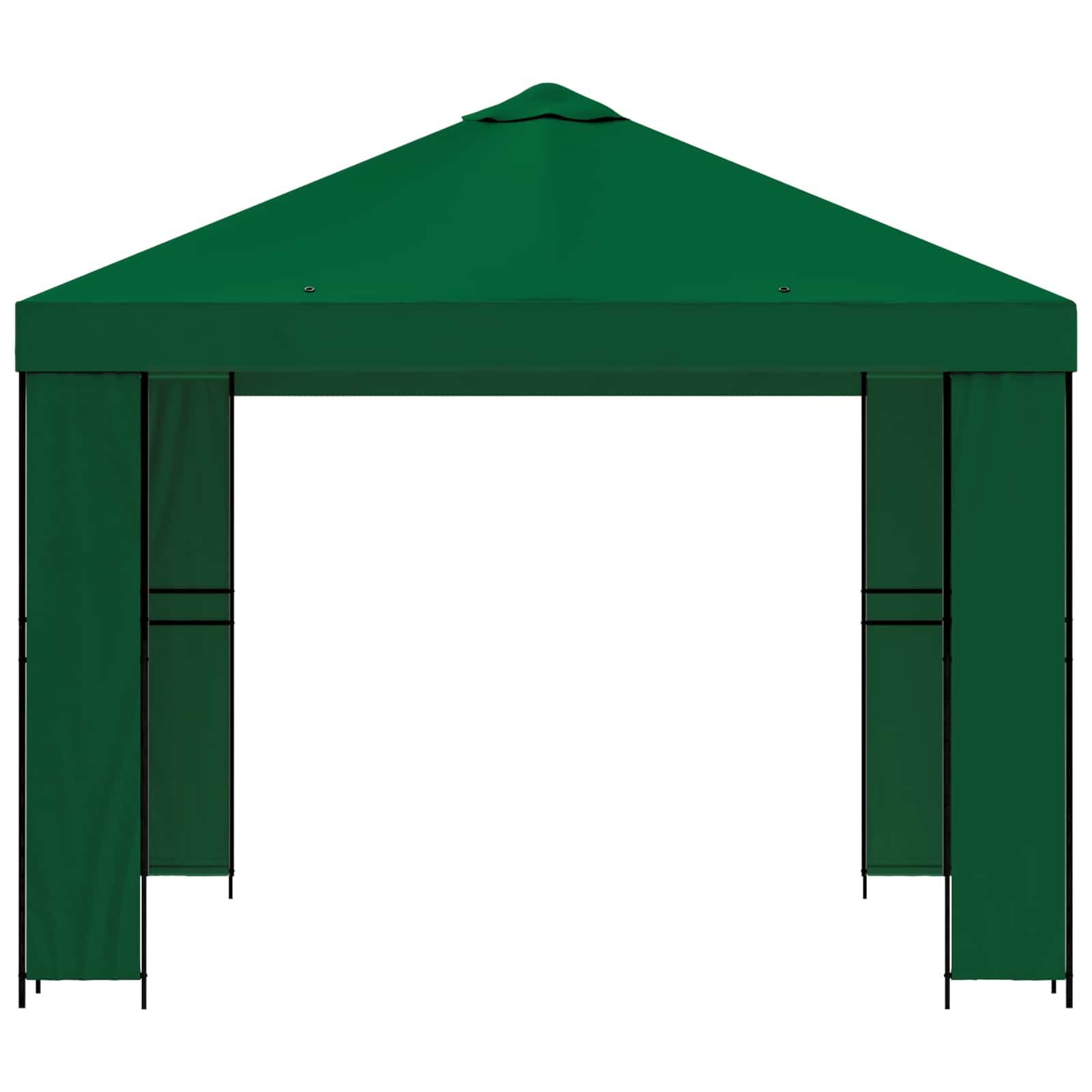Paviljoen 3 x 3 m Groen Polyester en staal 190 gsm