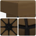 Paviljoen 3 x 3 m Taupe Polyester en staal 190 gsm