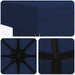 Paviljoen 3 x 3 m Blauw Polyester en staal 190 gsm