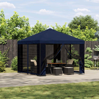 Paviljoen 3 x 3 m Blauw Polyester en staal 190 gsm