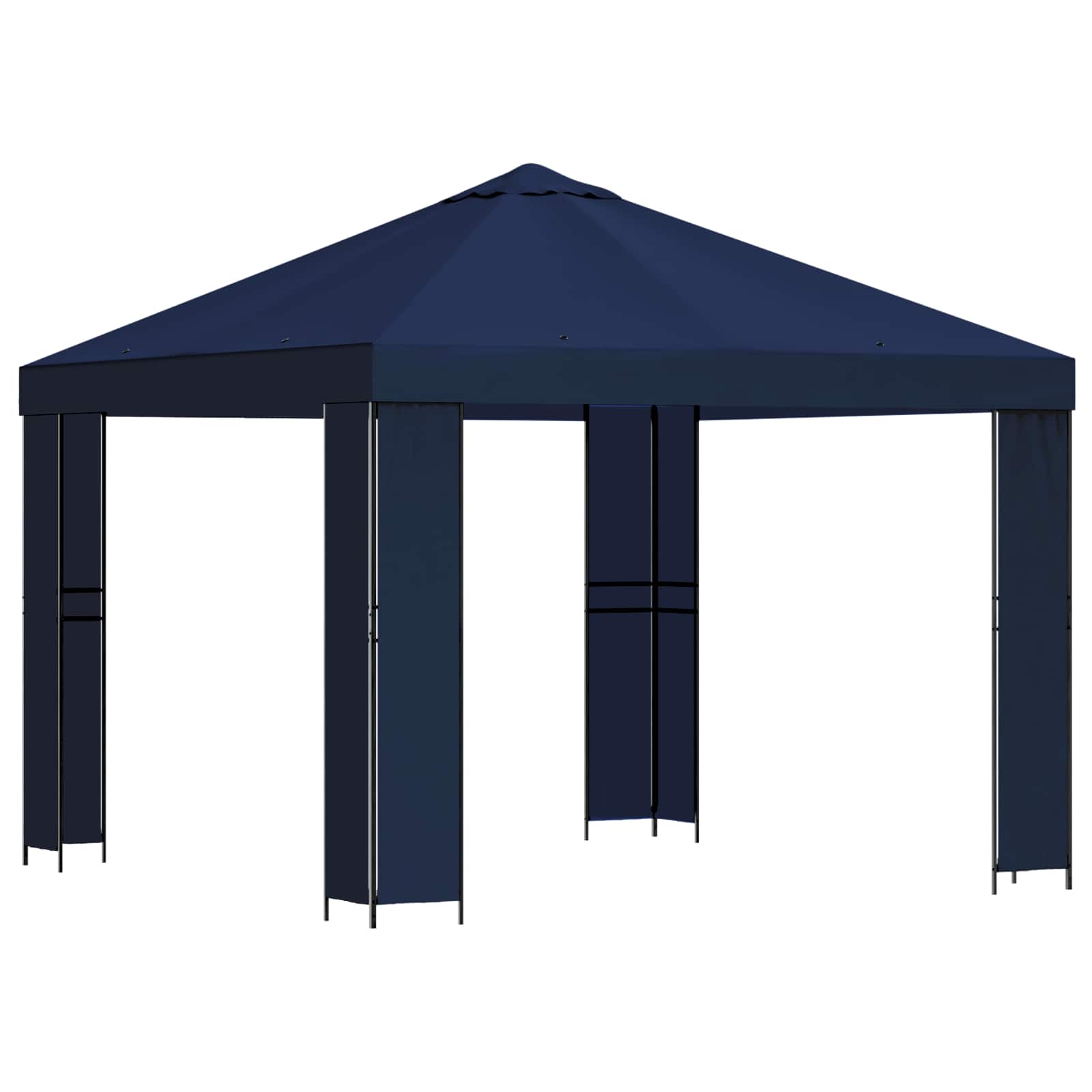 Paviljoen 3 x 3 m Blauw Polyester en staal 190 gsm