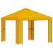 Paviljoen 3 x 3 m Geel Polyester en staal 190 gsm