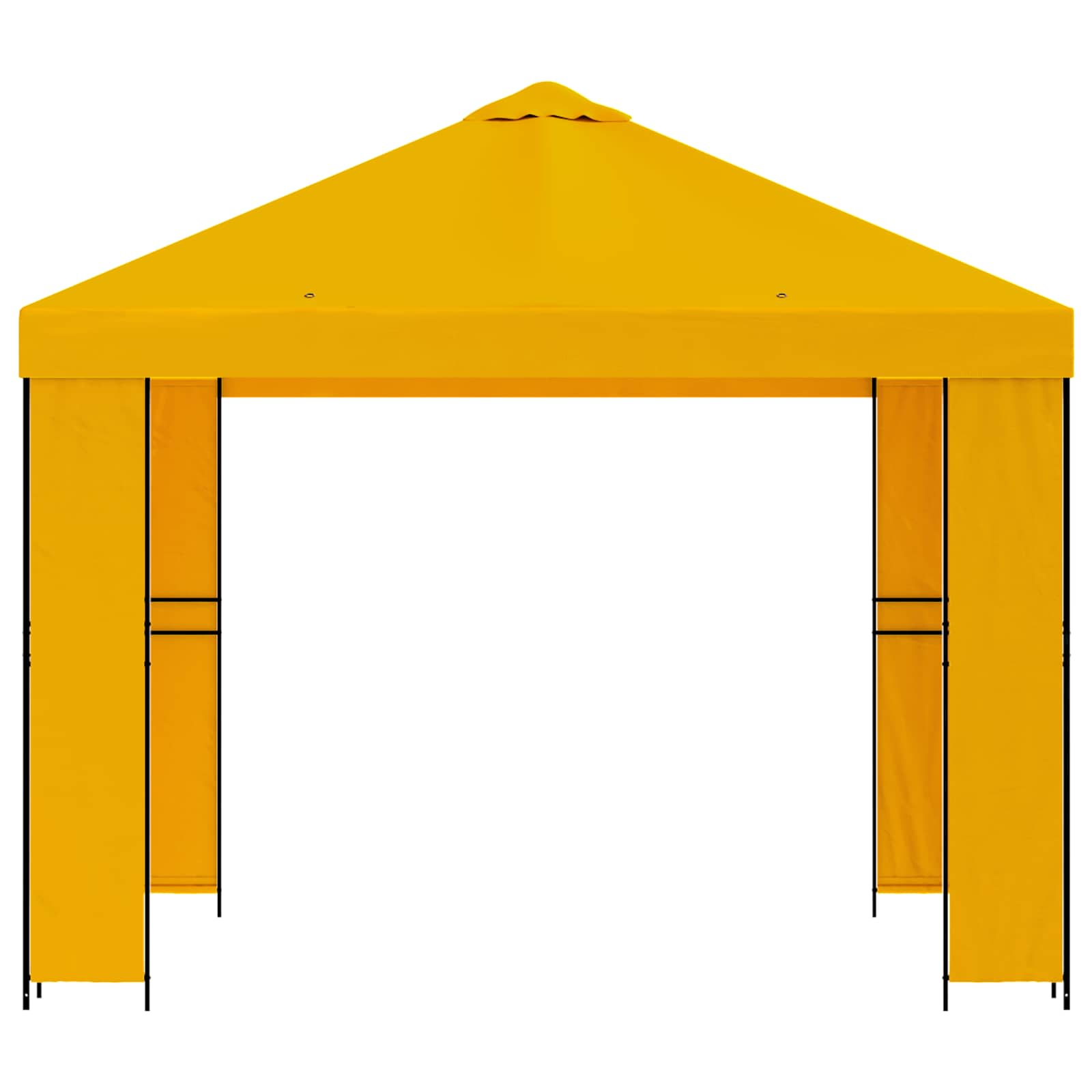 Paviljoen 3 x 3 m Geel Polyester en staal 190 gsm