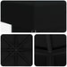 Paviljoen 3 x 3 m Zwart Polyester en staal 190 gsm