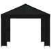 Paviljoen 3 x 3 m Zwart Polyester en staal 190 gsm