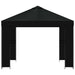 Paviljoen 3 x 3 m Zwart Polyester en staal 190 gsm