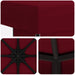 Paviljoen 3 x 3 m Bordeauxrood Polyester en staal 190 gsm
