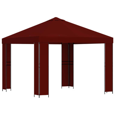 Paviljoen 3 x 3 m Bordeauxrood Polyester en staal 190 gsm