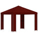 Paviljoen 3 x 3 m Bordeauxrood Polyester en staal 190 gsm